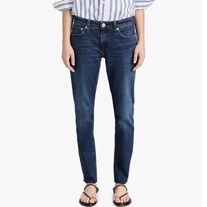 Rag & Bone Y2K Women's Dre Slim Boyfriend Jeans Ella Wash Size 27 Raw Hem  EUC